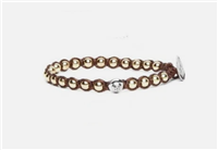 Pulsera Tamashii in Piedras semipreciosas Ematite BHS907-22Y